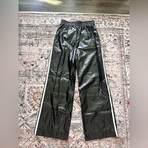 Maeve by Anthropologie Black Patent Faux Leather Pants- S